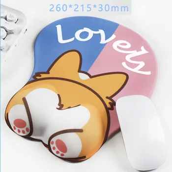 

Cute Silicone Wrist Pad Office Animation Adorable Home Mouse Pad For PC Laptop
