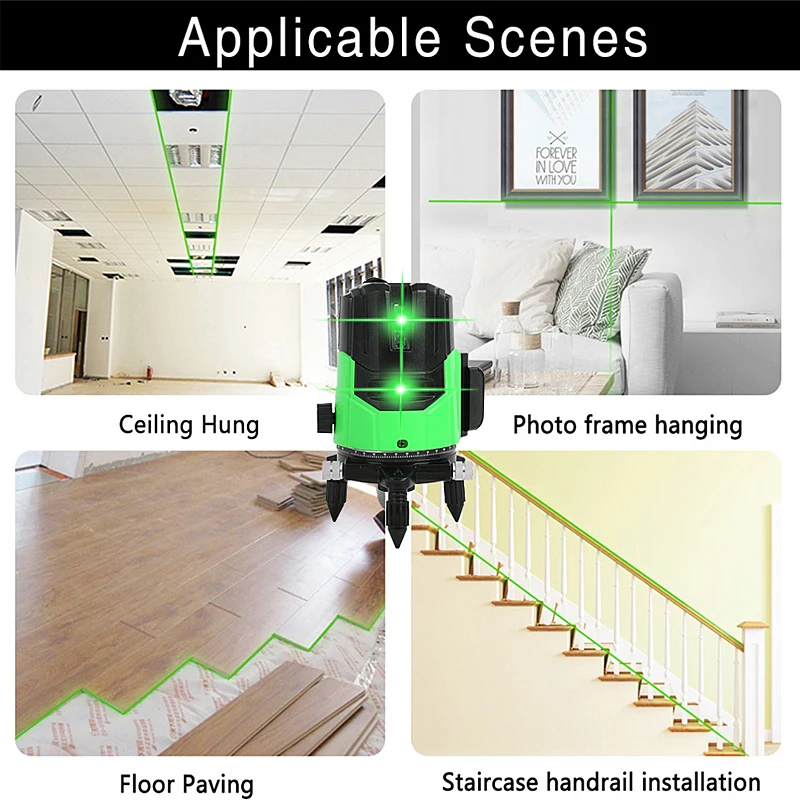 2/3/5 Lines nivel Laser Level Green Lines SelfLeveling 360 Horizontal And Vertical Super Laser Level Construction Tools - Image 5