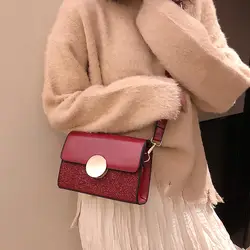 Маленькая женская сумка 2019, новый стиль, корейский стиль, модная сумка на плечо с блестками, квадратная сумка на бретельках, INS