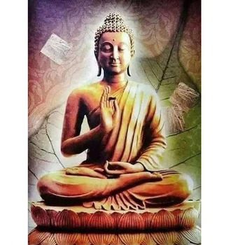 

DIY 5D Diamond Painting Buddha Statue by Number Kit for Adult Full Drill Diamond Embroidery Kit Home Wall Decor