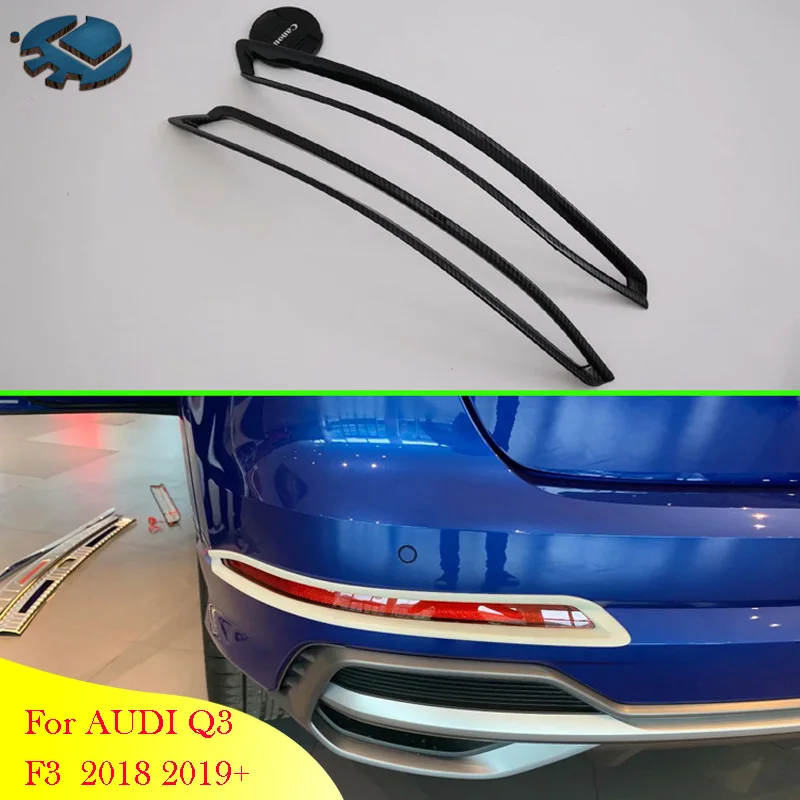 

For AUDI Q3 (F3) 2018 2019 2020 Garnish Accessories Rear Reflector Fog Light Lamp Cover Trim Bezel Frame Styling Garnish