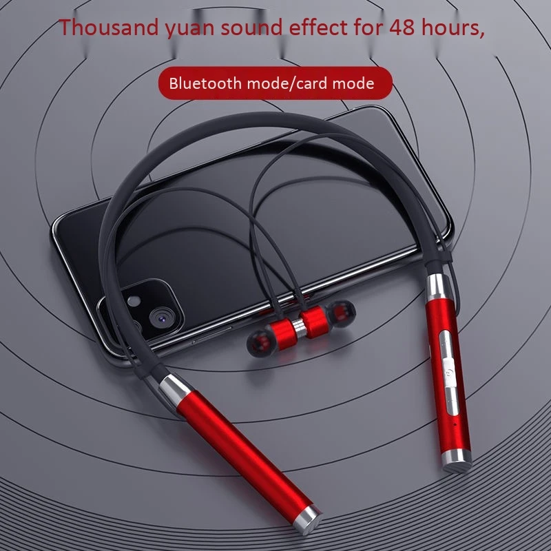 Wireless Bluetooth Neckband Earphones netic Running Headset Waterproof Sport Earbuds Noise Canceling Headphone