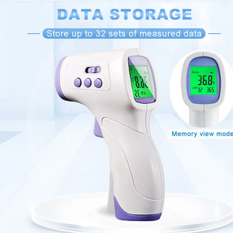 

Digital Thermometer Infrared Forehead Non-touch Temperature Gun For Baby Adult