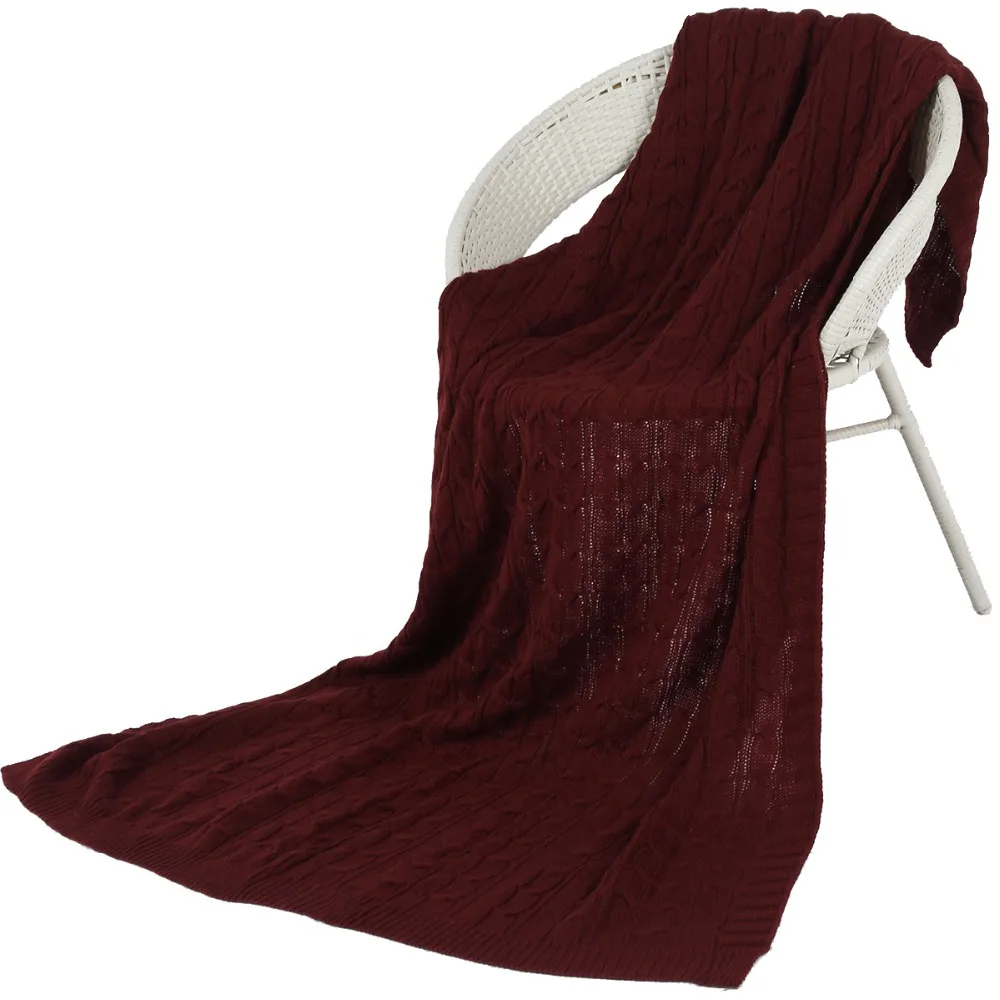 High quality knitting blanket, office&car rest blanket Travel boarding blanket Christmas decoration blanket