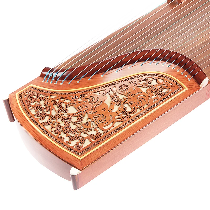 

High Quality Professional 10 Level Playing Guzheng Yangzhou Musical Instruments Chinese 21 Strings With Full Accessories
