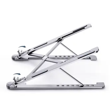 

Ergonomic Design Laptop Support Stand Foldable Portable Ventilated Tablet Laptop Aluminum Stand Bracket For Cervical Spine