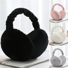 Зимние унисекс новые милые волосы красочные наушники плюшевые аксессуары для женщин теплые меховые наушники CD