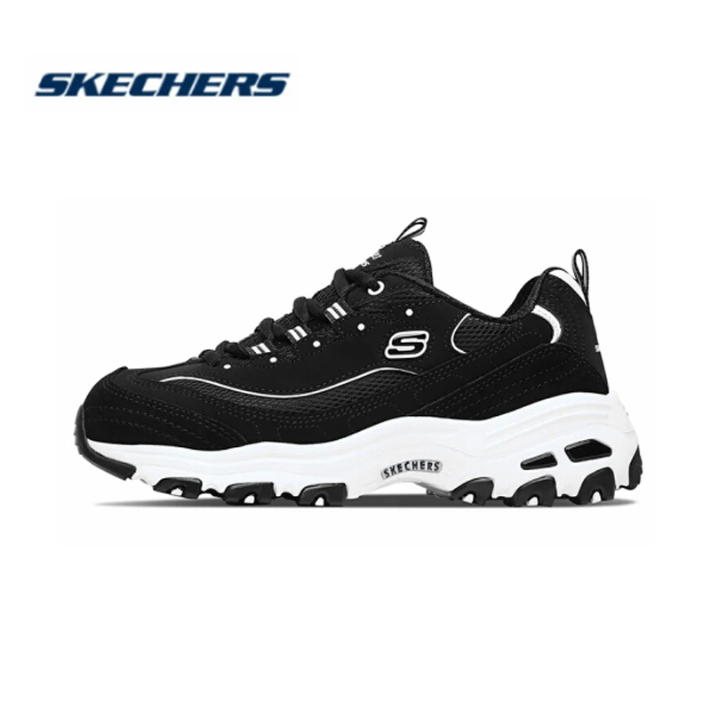 Skechers D'lites Shoes Woman Walking Shoes Platform Dad Shoes Comfortable Mesh Outdoor Deporte Mujer 13148-bkw - Flats - AliExpress