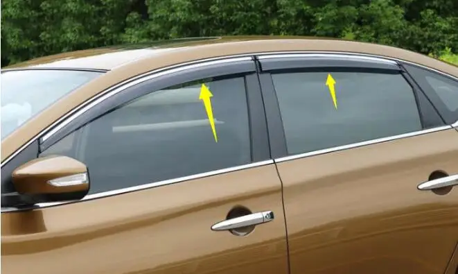 Посвящено 2012- для nissan new sylphy защита от дождя модифицированный трафарет для бровей декоративные аксессуары