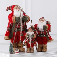 Capodanno 2022 bambola di natale babbo natale ornamento da tavolo in piedi babbo natale Figurine bambola tessuto giocattoli per bambini regalo per la casa Navidad