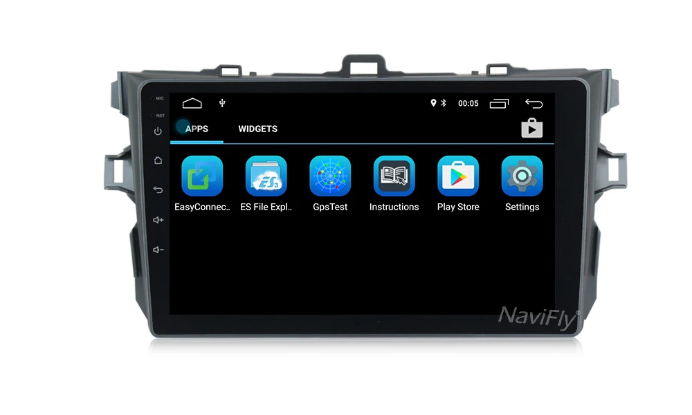 Flash Deal NaviFly Android 8.1 car multimedia player for Toyota corolla 2007 to 2010 gps navigation stereo 1024*600 HD FM Autoradio BT AM 15