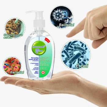 

200ml New Disposable Hand SanitizerAnti Bacterial Disinfection Gel Quick-Dry Handgel 75% Ethanol for Kids Adults