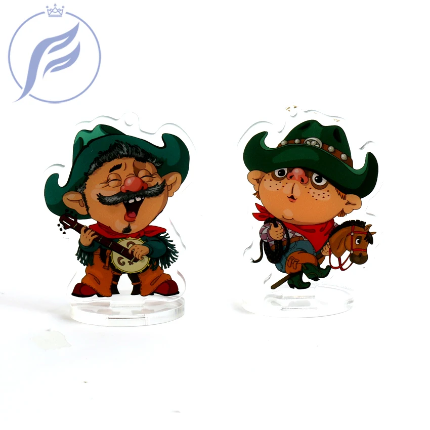 

FANGQINGMAO 7CM Japan Cartoon Anime Custom Stand Acrylic Transparent CNC Cut Photo Printed Clear Anime Custom Acrylic Stand