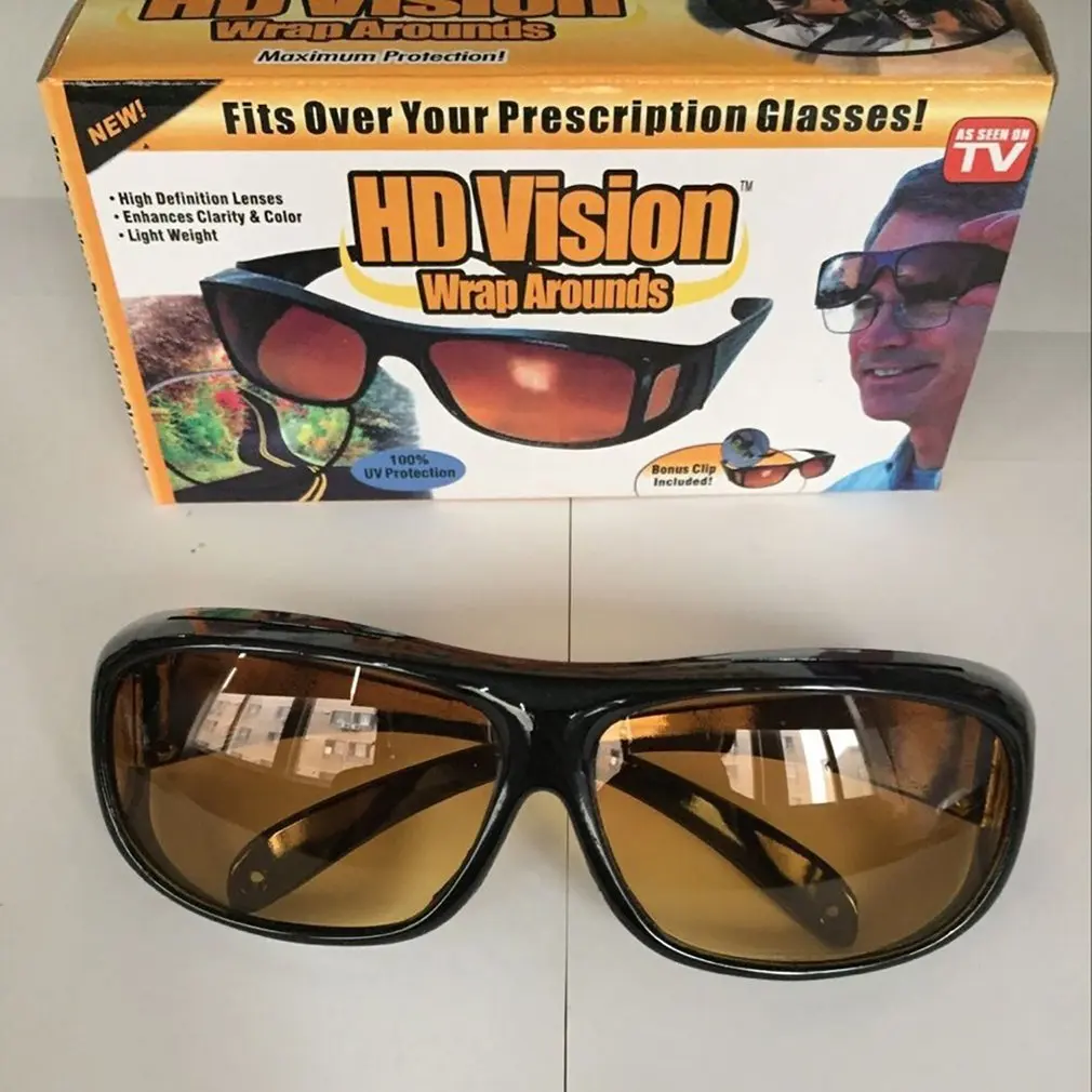 Hd Vision wrap Arounds Tv солнцезащитные очки многофункциональные очки ночного видения съемные солнцезащитные очки