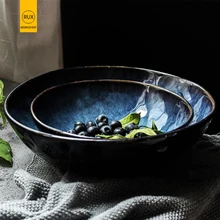 RUX мастерская керамическая Ретро японский стиль суп с лапшой миска Салат чаша быстрого приготовления Посуда