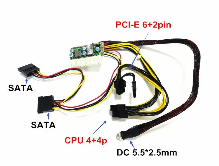 PC Fonte de alimentação para computador 4 + 4Pin CPU 8pin IDE 6 + 2pin