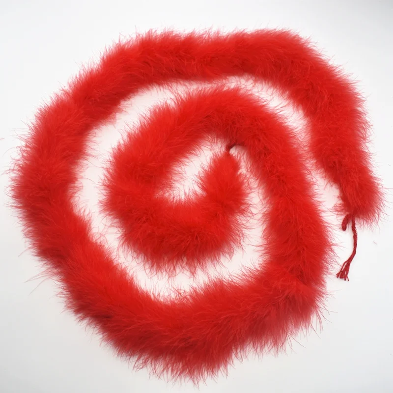 2Yards/Lot Fluffy Marabou Feather Boa Trims Dyed Turkey Feathers for Crafts Shawl Wedding Party Scarf Feathers Decoration Plumes