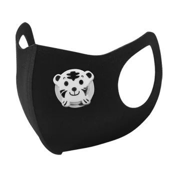 

Black mask children new 1pc washable sponge mask children dustproof sunscreen non-disposable cotton mask