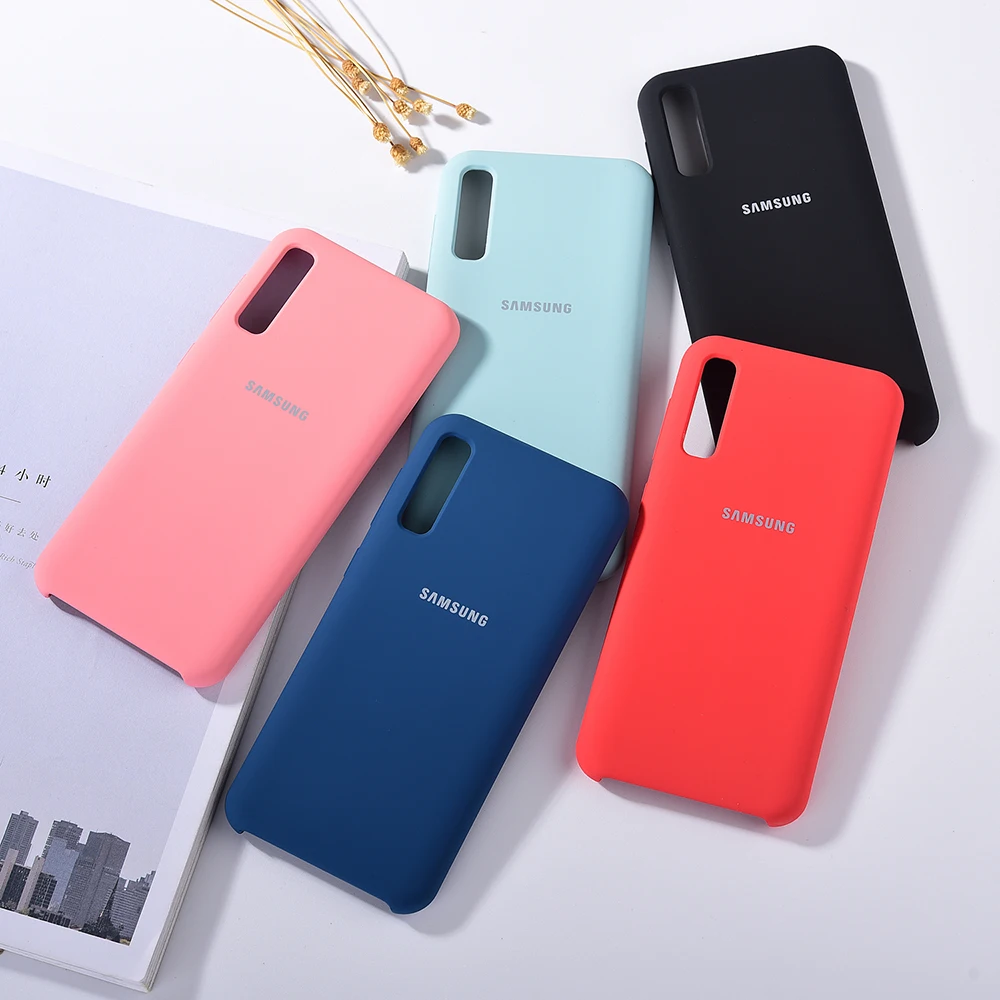 Чехол A70S для Samsung Galaxy A70s Оригинальный чехол из жидкого силикона мягкий