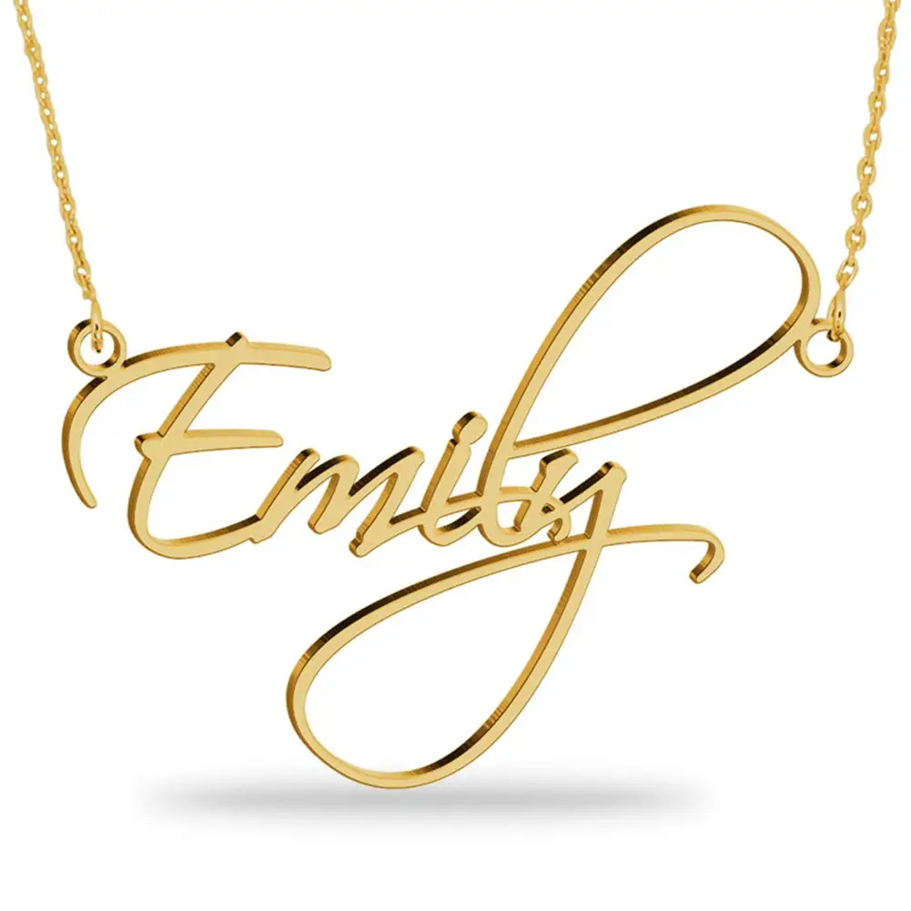 

Name Necklace Personalized Sterling Silver Necklace Pendent Gifts Custom with Any Name