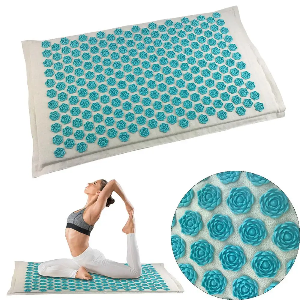 

New Acupuncture Massager Cushion Relieve Back Pain Spike Yoga Relaxation Mat Back Pain Spike Mat Anti-stress Needle Massager