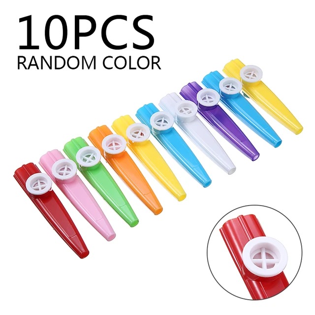 Plastic Kazoos Musical Instruments Kazoo Instrument Kazoo Flute Colored  Kazoos Suitable For Music Lovers And Gifts (5pcs, Random Color)