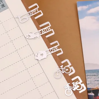 

20pcs/lot Small Hollow Papelaria Boekenlegger For Read For BookCreative Cute 01415 Metal Bookmark