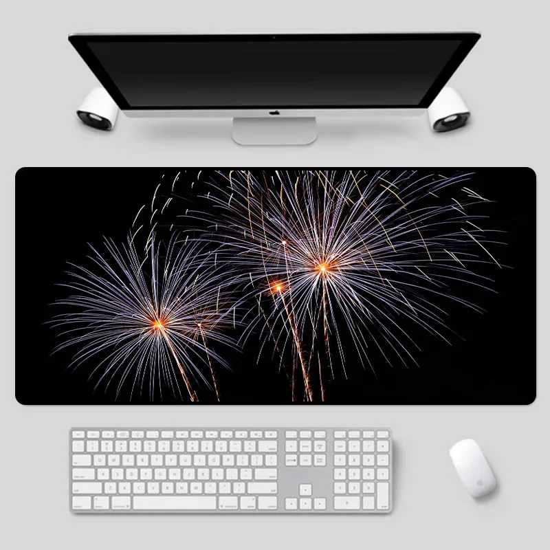 

XGZ Beautiful blooming fireworks series pattern mouse pad PC computer notebook office game essential table mat