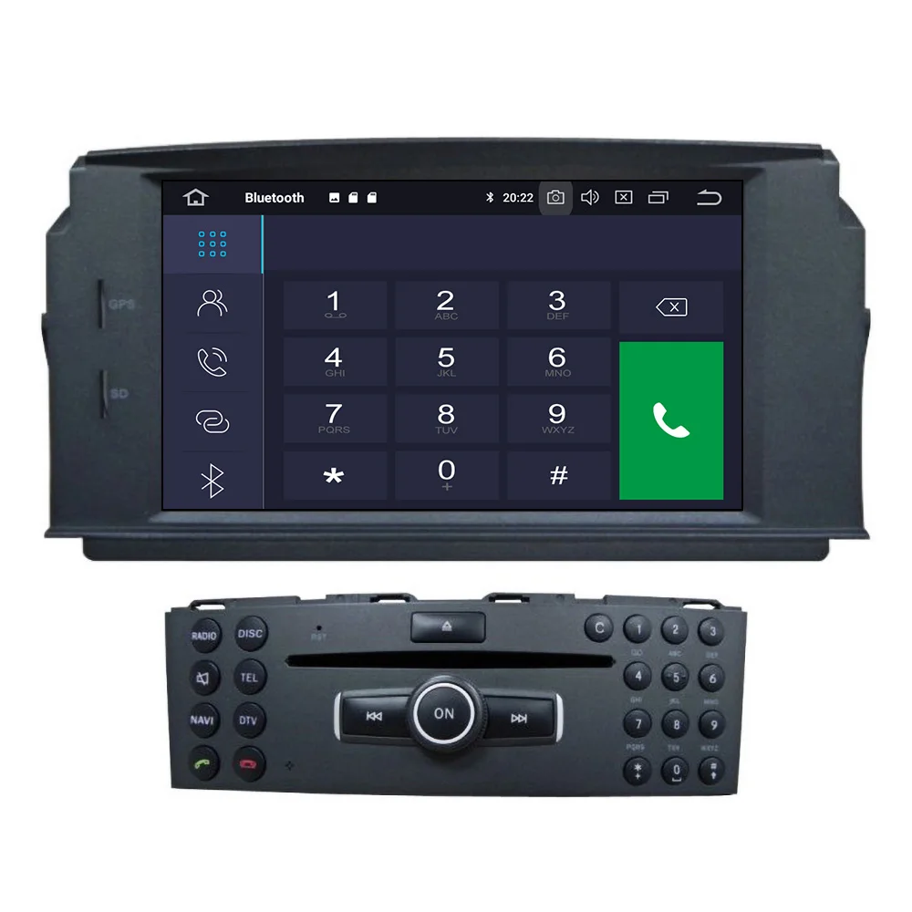 PX6 4+ 64 Android 9,0 автомобильный стерео dvd-плеер gps ГЛОНАСС Navi для MERCEDES BENZ C Class C180/C200/C230 W204 Видео Мультимедиа Радио