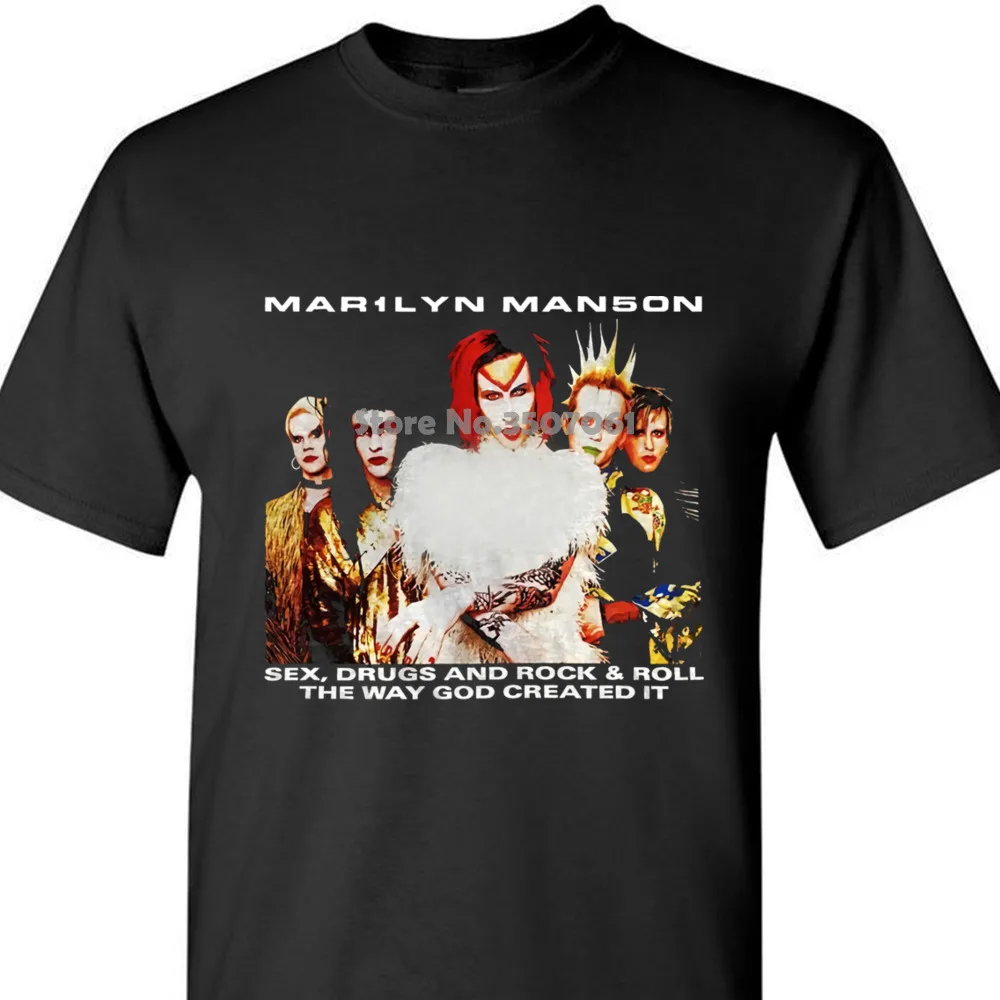 Мэрилин Мэнсон Rock Is Dead Tour 1999 Rock официальный футболка Для мужчин s унисекс хлопок Для мужчин футболки Классическая