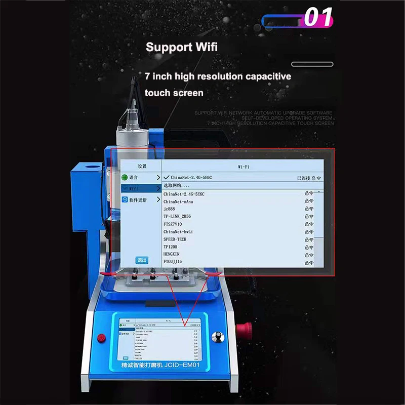  JC EM01 Intelligent BGA Chip Grinding Machine CPU NAND Flash IC Chips Grinding Remove Tool for Phon