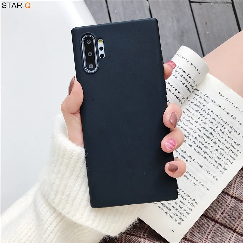 Candy Color Matte Silicone Phone Case For Samsung Galaxy Note 20 Ultra Note 10 Plus Lite 9 8 S10 Ultra-thin Tpu Back Cover cute phone cases for samsung  Cases For Samsung