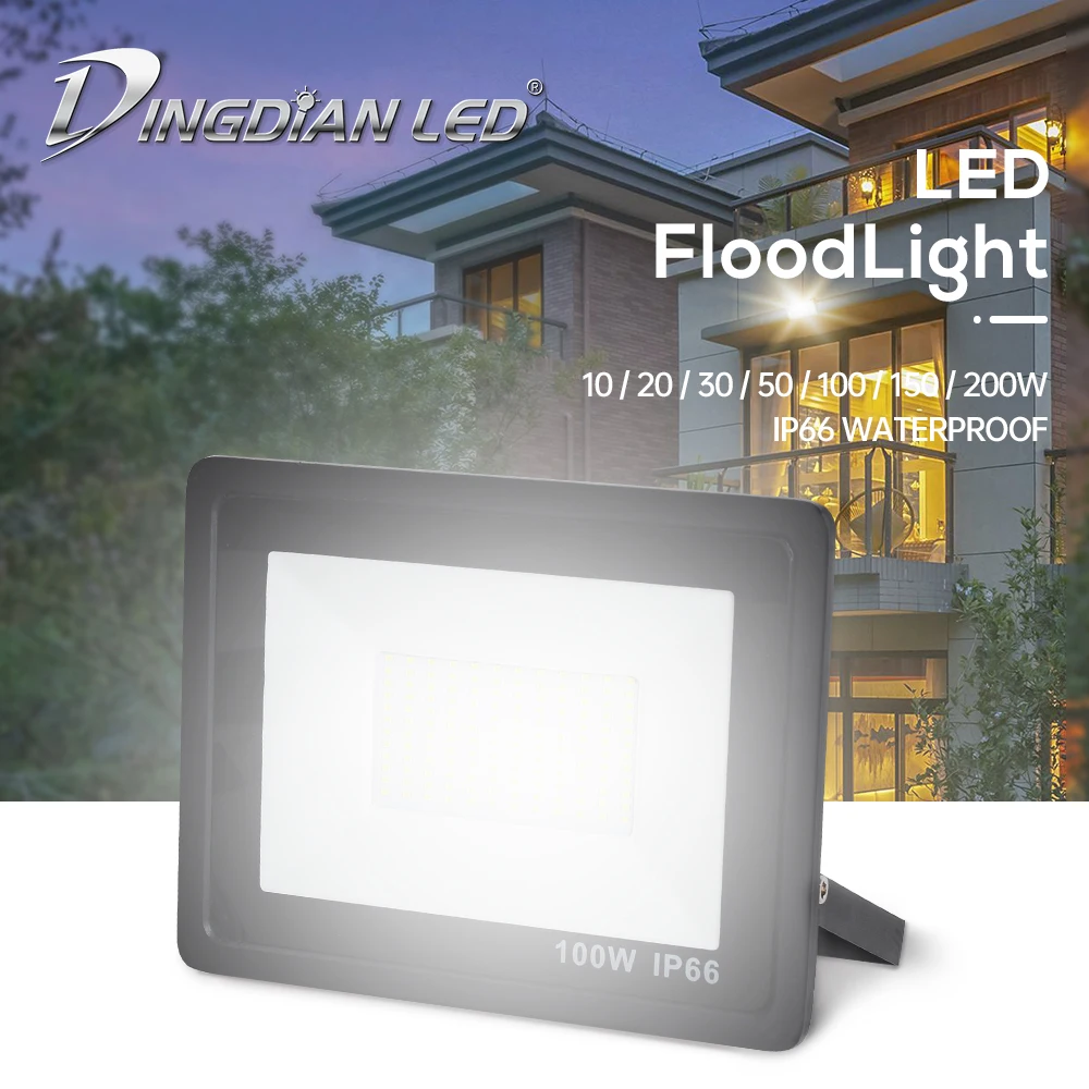 

AC165-265V Waterproof Outdoor Spot Light Street Lamp LED Flood Light Cast Lamp LED Foodlight 10W/20W/30W/50W/100W/150W/200W