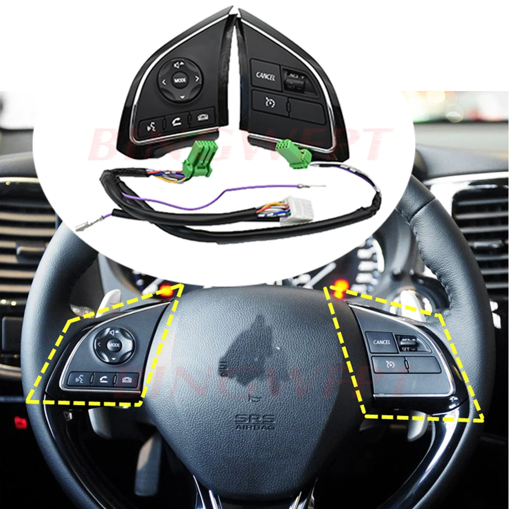 Для Mitsubishi Outlander 16-18 Xpander круиз-контроль переключатель рулевого колеса кнопка переключения звука переключатель громкости