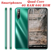 Téléphone portable Android A30 débloqué, écran de 6.26 pouces, smartphone, 4 go de RAM, 64 go de ROM, caméra de 13mp, reconnaissance faciale, 3G, version internationale