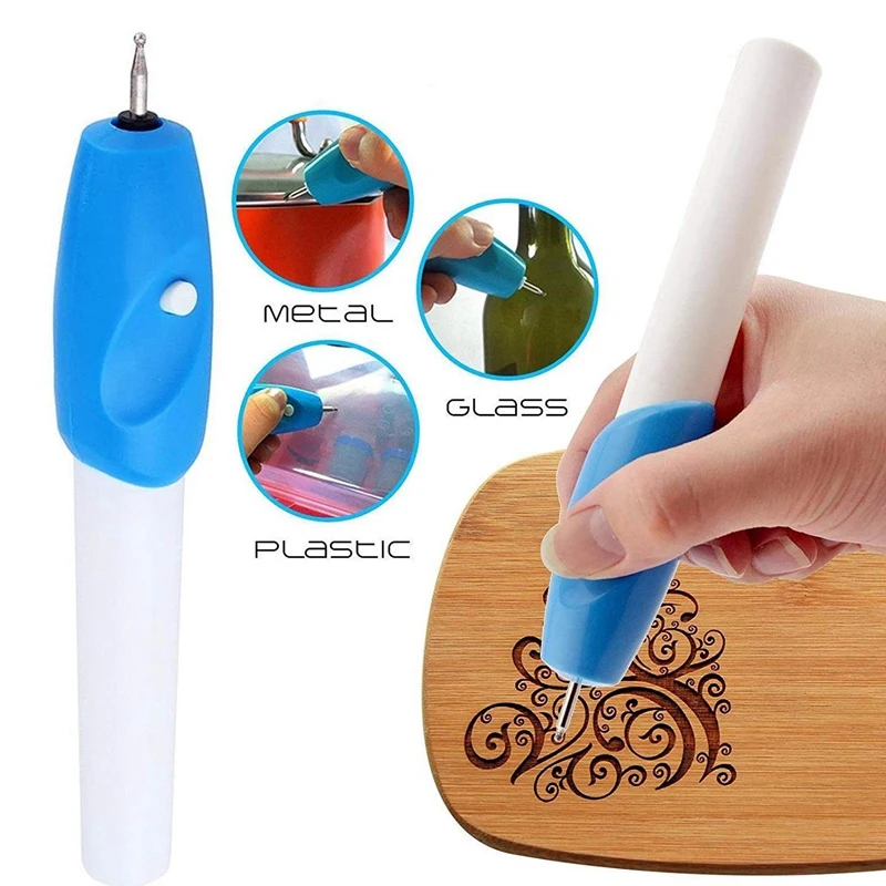 4-Pack Cordless Electric Engraving Pen Carve Tool With Tips For Diy Jewelry Metal Wood Ceramic Glass