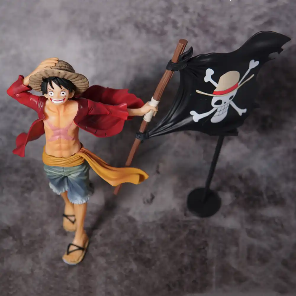 ワンピースアニメフィギュアモンキー D ルフィフィギュアおもちゃ22センチメートルモデルアクションフィグマ旗ルフィゾロナミ装飾人形juguetes Brinquedosギフト Action Figures Aliexpress