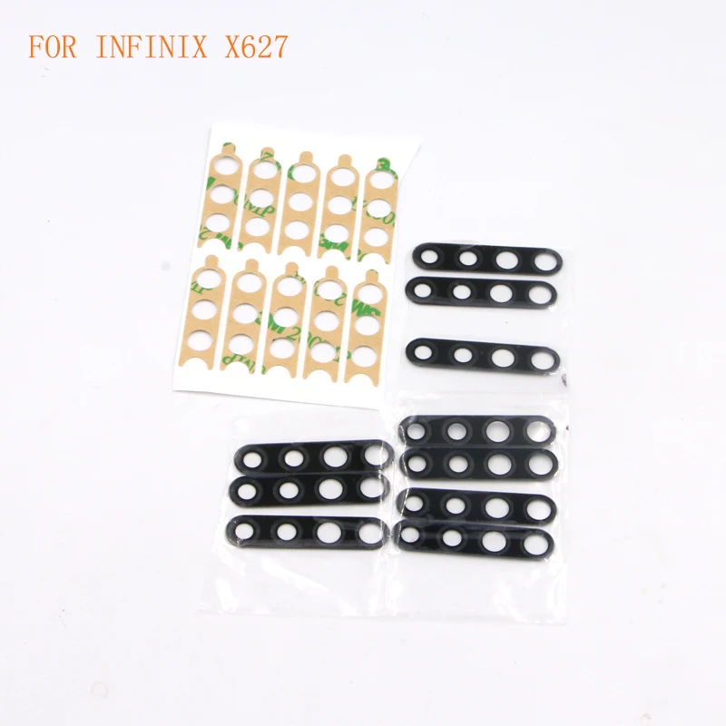 10PCS For INFINIX X623 X624 X624B X62 X626 X650 X652 X653 Camera Glass Lens Cover With Adensive smartphone lens