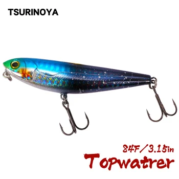 

TSURINOYA Top Water Floating Pencil Hard Fishing Lure DW12 85mm 10g Long Casting Wobblera Swimbait Pike Bass Snakehead Bait