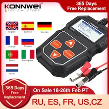Car-Battery-Tester Charging-Circut Konnwei Kw208 12V 100-To-2000cca Cranking