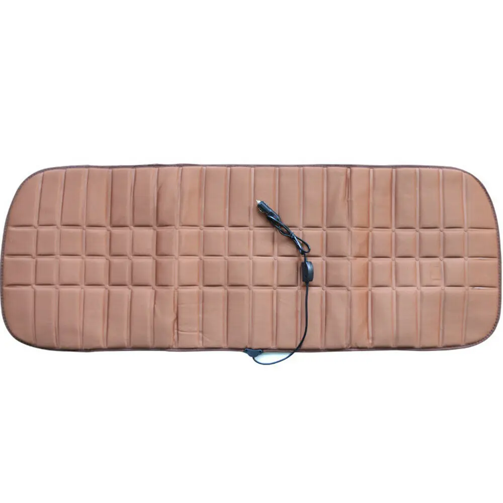 126*47cm Car Rear Seat Heating Cushion 12V Universal Heating Pad Hot Winter Warmer Cushion Durable - Цвет: C