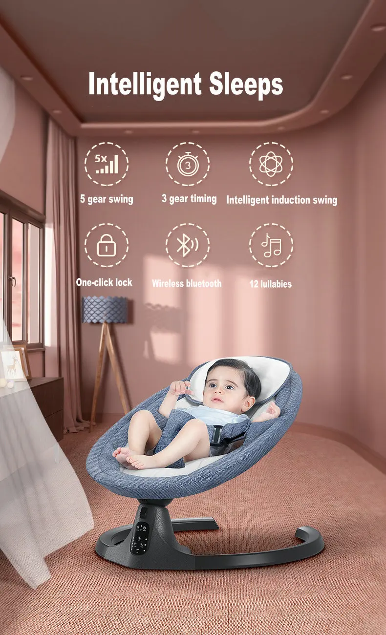 smart baby swing & bluetooth rocker