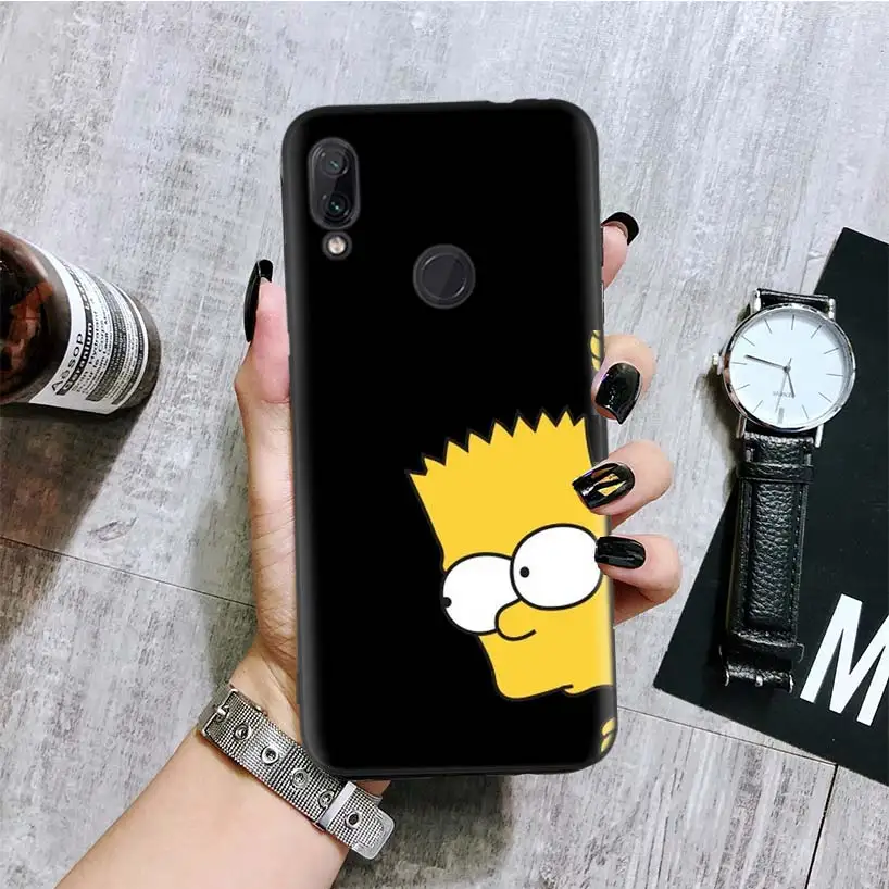 Гомер J. Симпсон черная крышка чехол для телефона для Xiaomi Redmi Note фотоаппаратов моментальной печати 8 7 7S 7A 6 S2 GO K20 Pro 6A mi 6X 5X A1 CC 9 8 Coque - Цвет: BA135-9