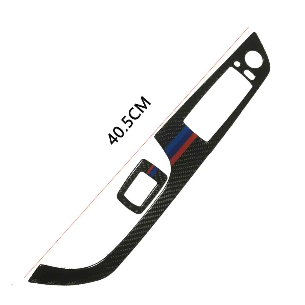 

M-Color Carbon Fiber Window Lift Switch Button Panel Cover Trim Sticker for BMW M3 Series E93 3 Series E90 07-11 2 Door LHD 2D