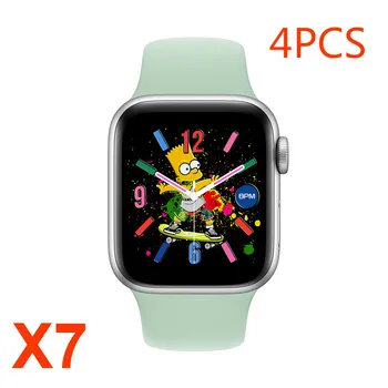 

4PCS IWO X7 SmartWatch Series 6 Bluetooth Call smartwatches Heart Rate Fitness Tracker Smart watch For Android IOS PK W26 T500