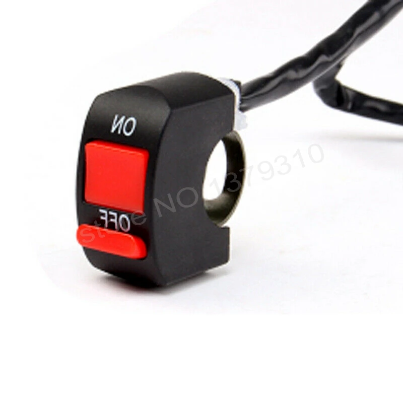 

10 pcs 3 wires black motorcycle fog light switch 7/8" handlebar ON/OFF button bullet connector 12v DC electrical system new
