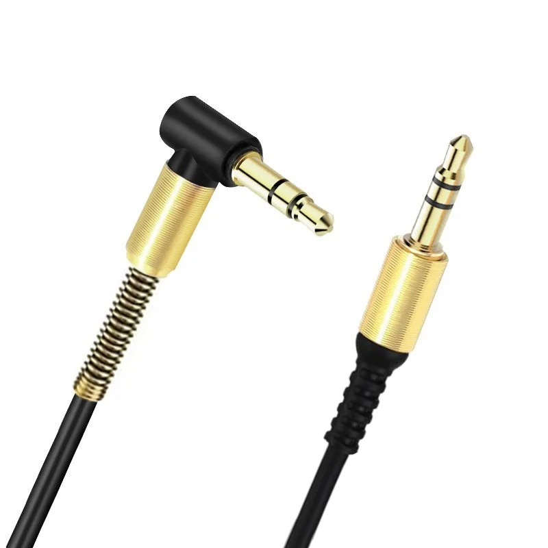 3-5mm-Jack-Cabo-De-udio-3-5mm-Macho-para-Macho-90-Graus-de-ngulo-Direito - 