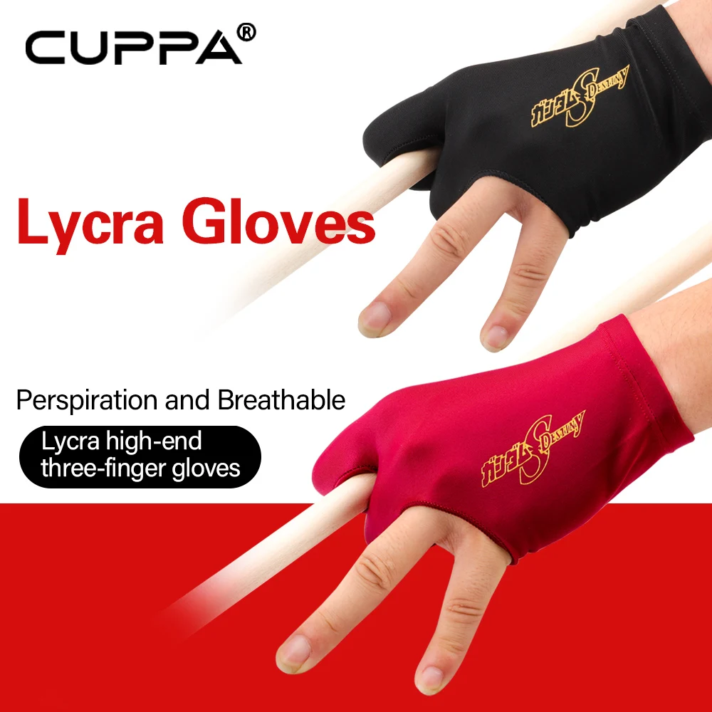 

CUPPA Pool Cue Billar Gloves 3 Options Three-finger Non-slip Breathable Comfortable Elasticity Professional Billiard Accessories