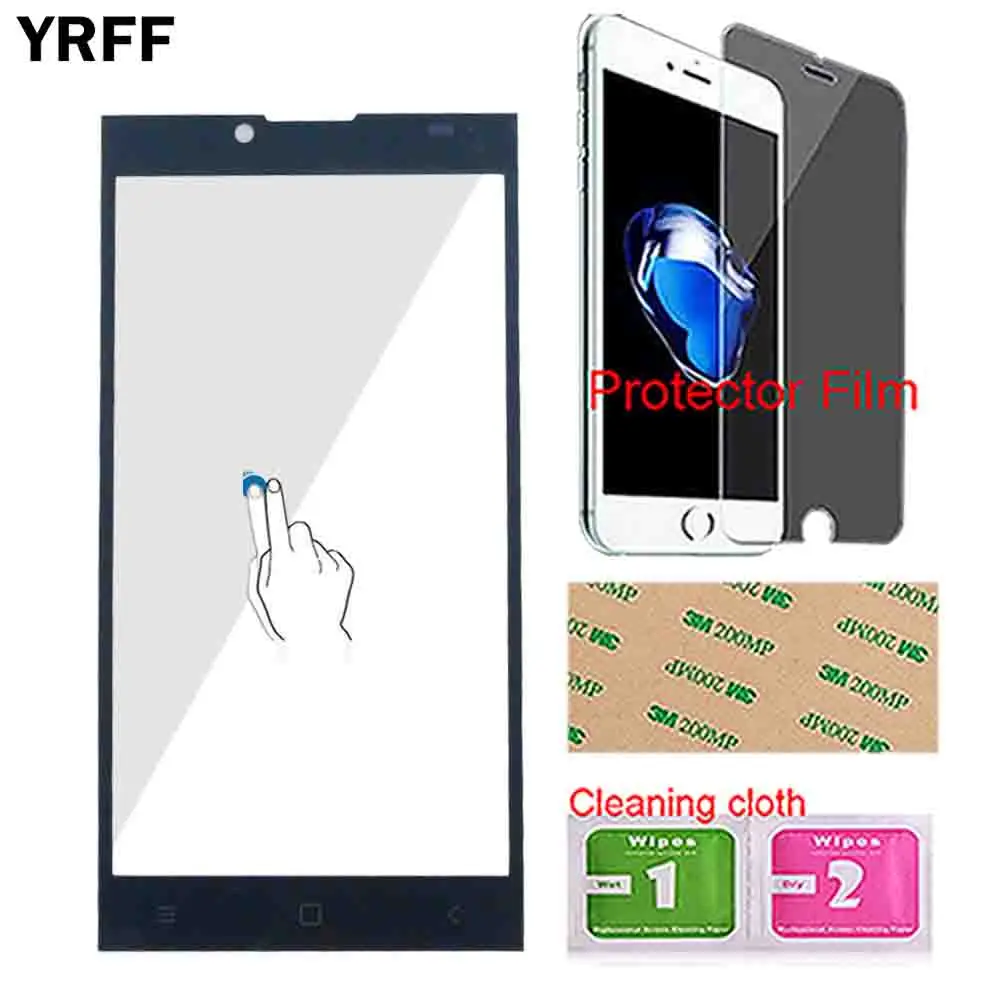 Мобильный сенсорный экран панель для Prestigio Grace Q5 psp 5506 DUO psp 5506 psp 5506 DUO сенсорный экран Переднее стекло инструменты защитная пленка - Цвет: Black No Tools