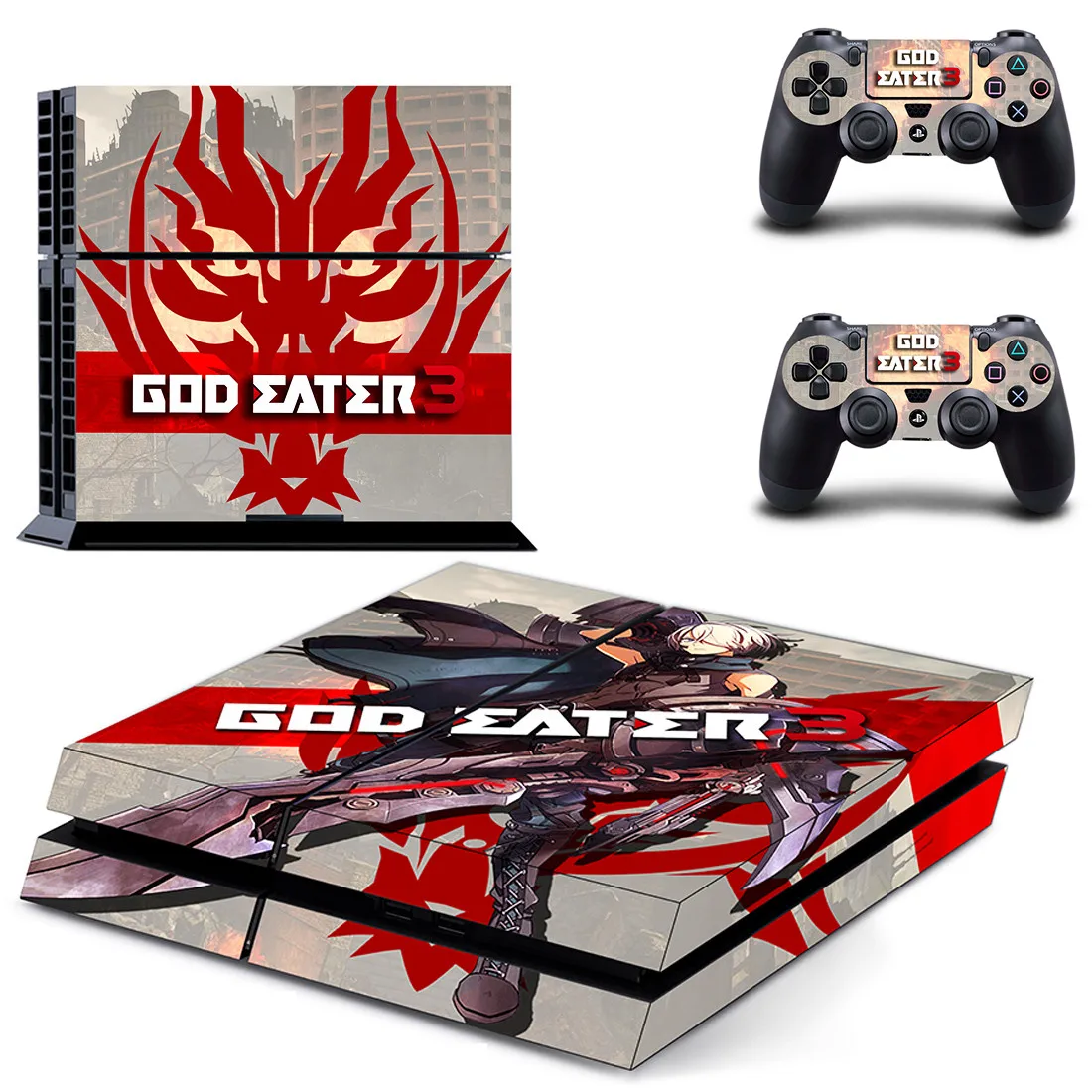 God Eater стикер s Наклейка для PS4 PS 4 стикер игровая станция 4 наклейки Pegatinas Adesivo для консоли playstation 4 и 2 контроллера